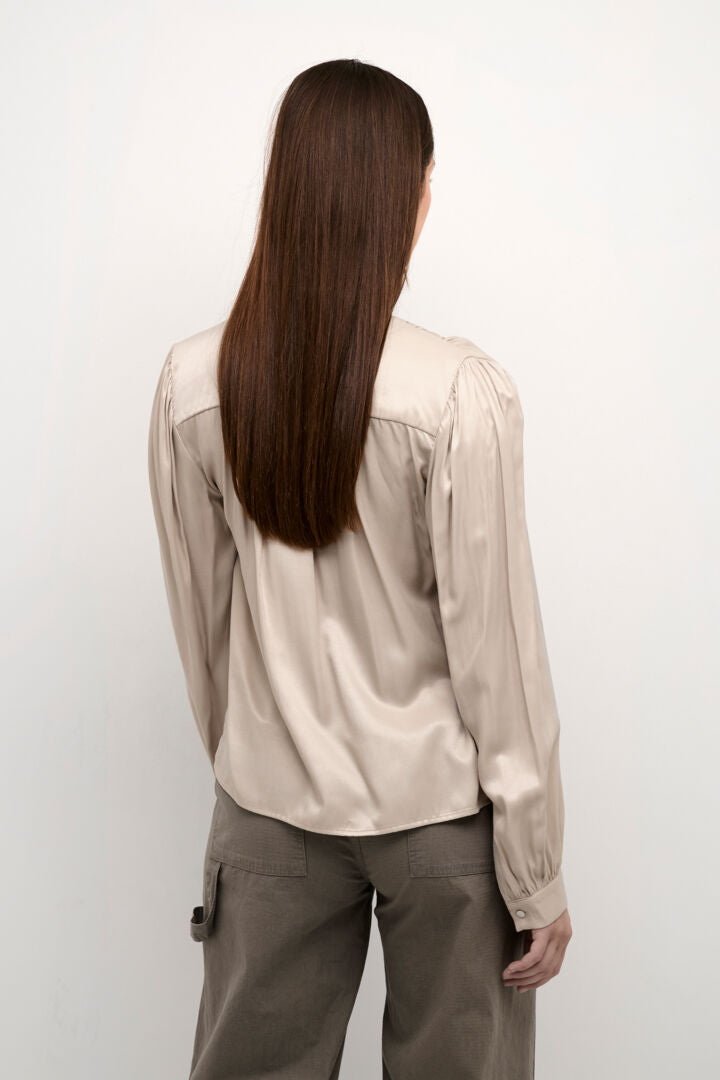 KAFFE 'Laura' Blouse (Feather Gray)