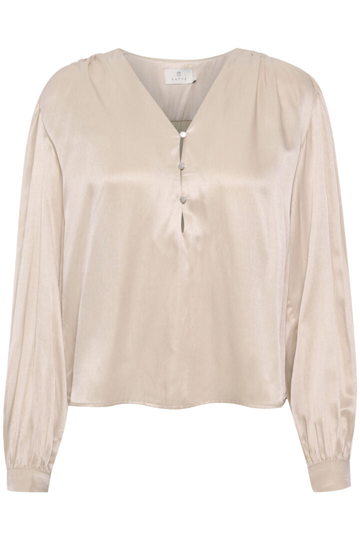 KAFFE 'Laura' Blouse (Feather Gray)