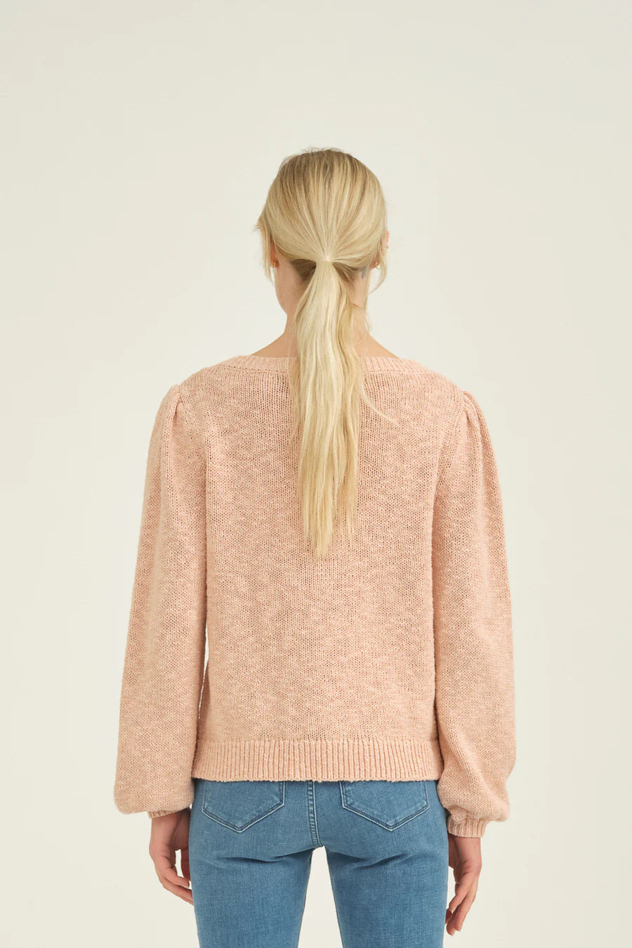 PIESZAK 'May' Boatneck Knit (Whisper White/English Rose)