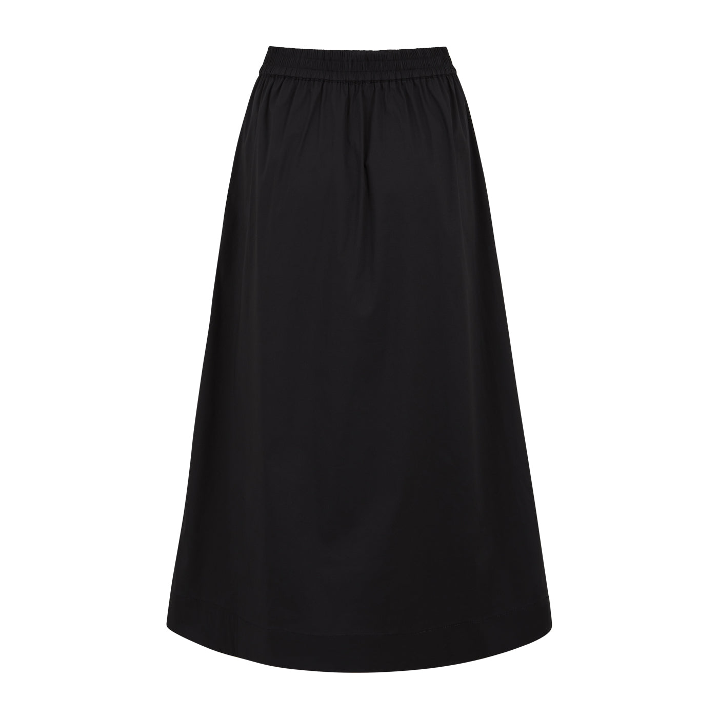 Versatile black skirt with elasticated waist 