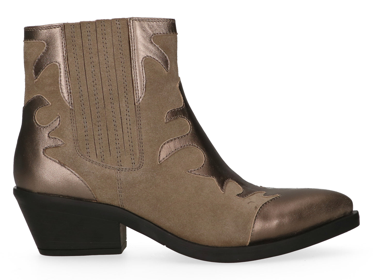 MARUTI "Tessy Ankle Boot" (Black/Taupe)