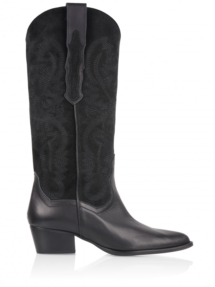 DWRS 'Tulsa' Boot (Black/Beige Smoke)