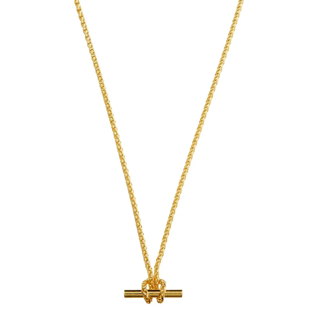 This T-Bar Chain Knot Necklace is our bestseller reinvented from ORELIA LONDON. Featuring a gorgeous twisted style chain holding onto a clean metal T-bar with a unique knot detail.