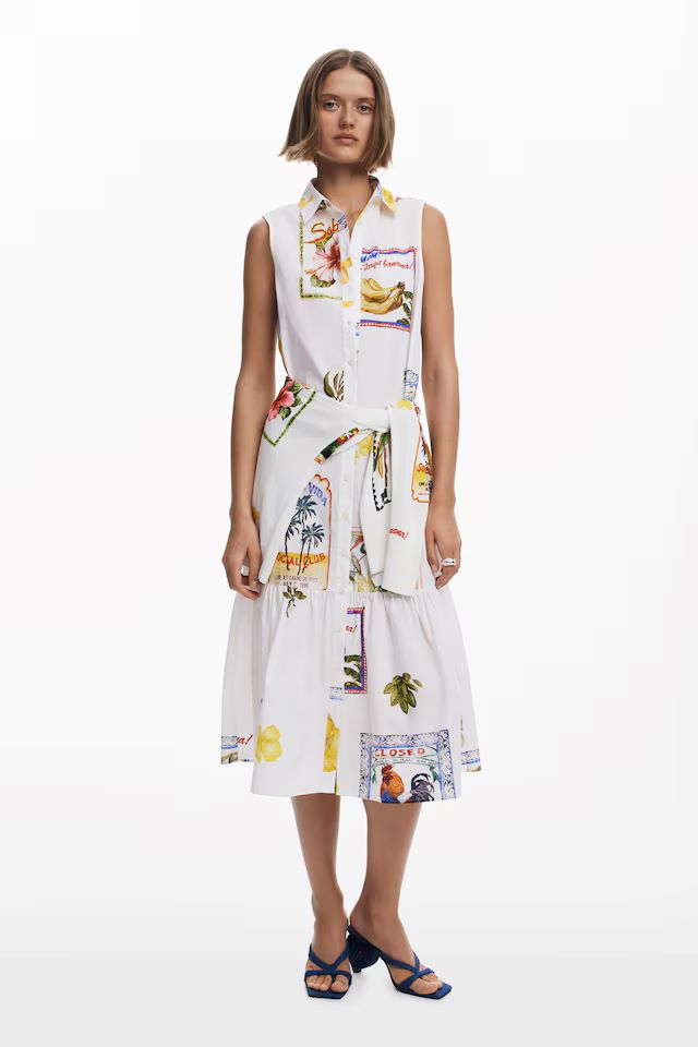 DESIGUAL "Barcelona Dress" (White)