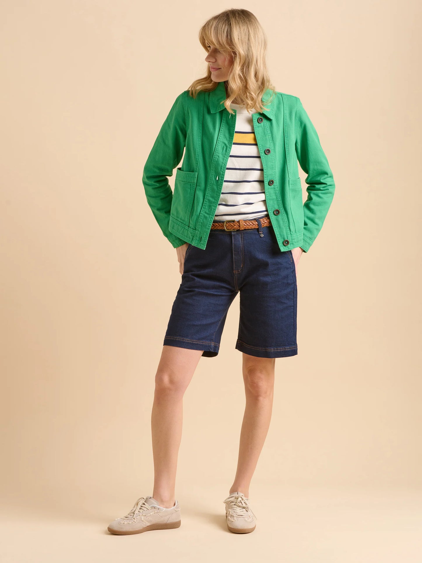 BRAKEBURN "Boxy Green Jacket"