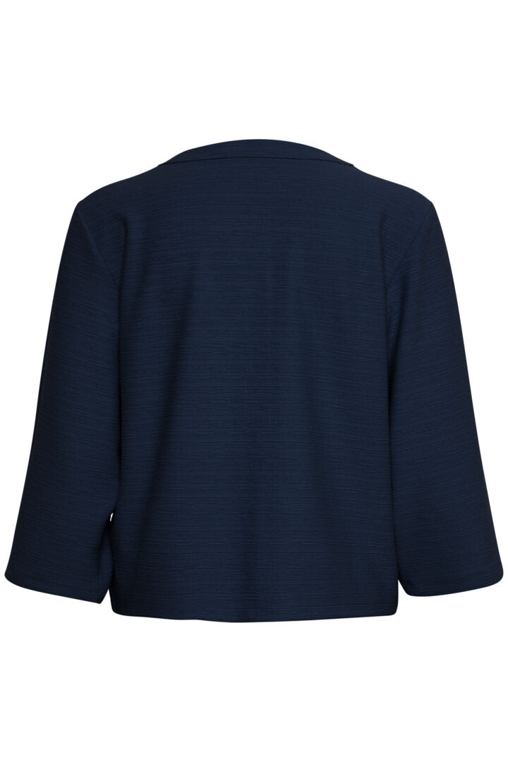 FRANSA 'Carla 2' Cardigan (Arctic Wolf/Navy)