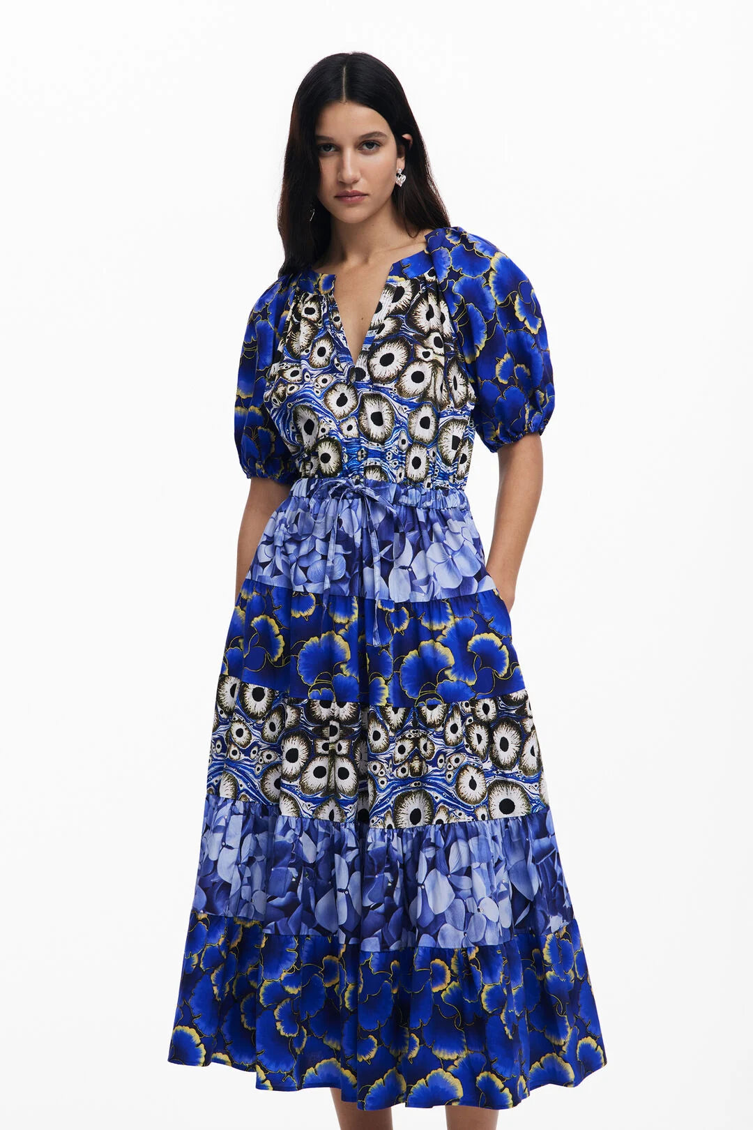 DESIGUAL "Cells  Lacroix Dress" (Navy)