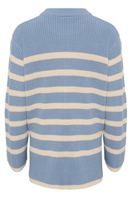 KAFFE 'Cilla' Knit (Faded Denim/Cyclamen/Gumdrop)