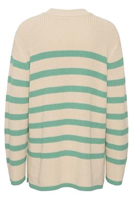 KAFFE 'Cilla' Knit (Faded Denim/Cyclamen/Gumdrop)