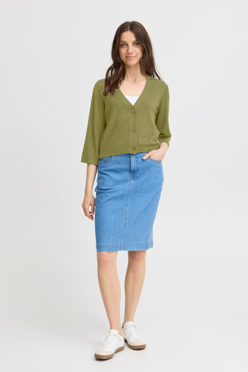 FRANSA "FRClia Cardigan 2" (Agave Green)