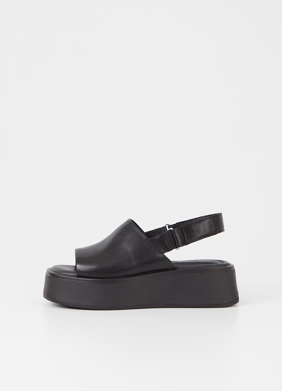 Courtney black chunky slingback leather sandal by Vagabond Shoemakers