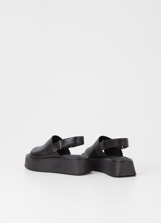 Courtney black chunky slingback leather sandal by Vagabond Shoemakers