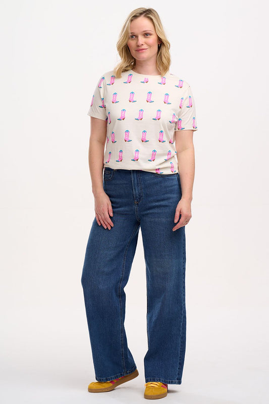 SUGARHILL "Maggie T Shirts" (Off White Cowgirl Boots)