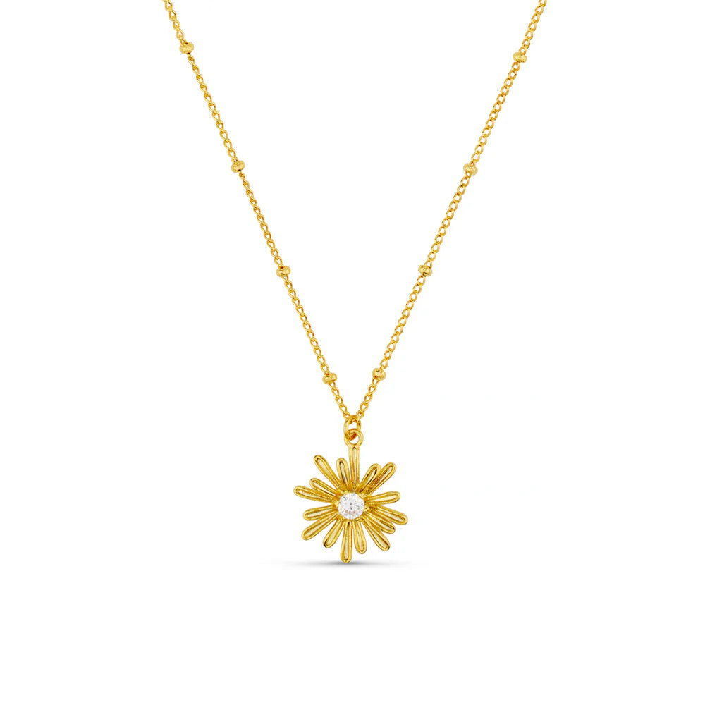 The Crystal Daisy Charm Necklace from ORELIA is a gorgeous pendant necklace to add to your jewellery collection.Featuring a satellite gold chain with a daisy charm.