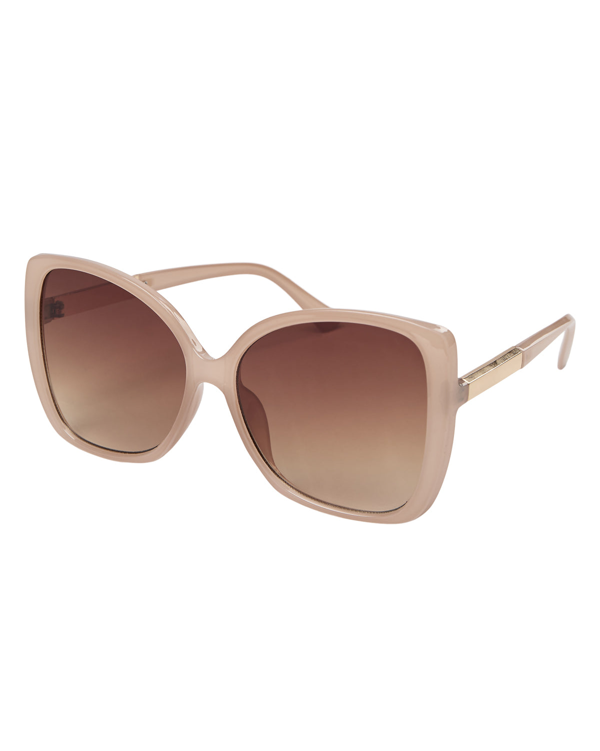 NUMPH 'NUDitte' Sunglasses (Caviar/Sesame)