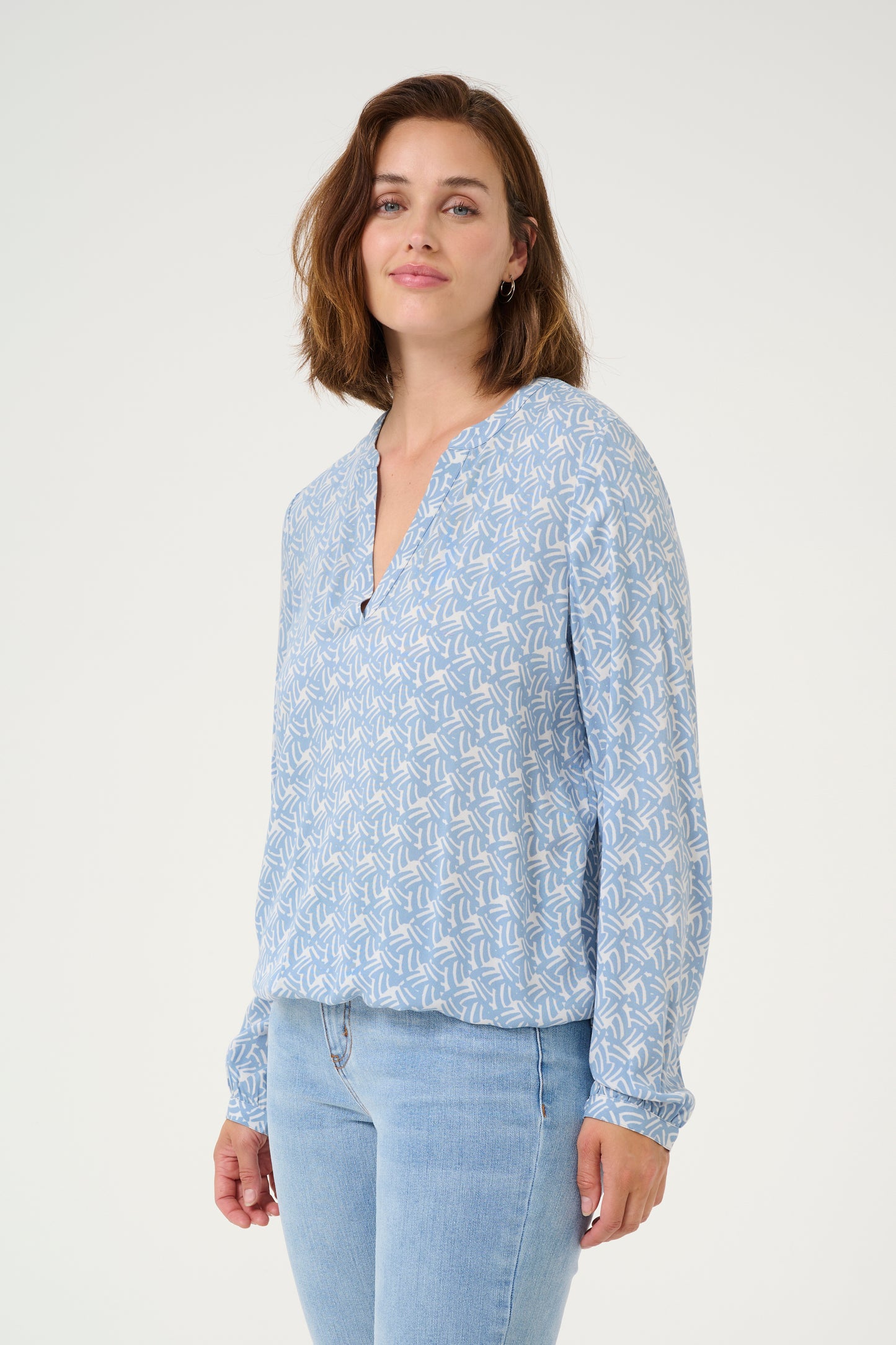 KAFFE "KADitte Blouse Summer" (Blue/Moonstruck)