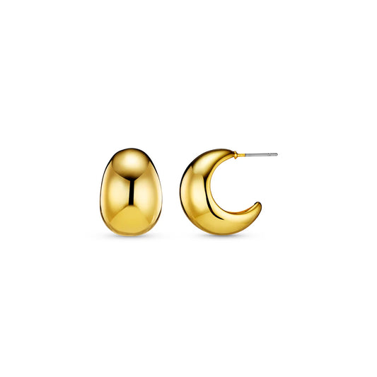 Your favourite hoop earrings from ORELIA LONDON - now in a statement version. Meet the Statement Domed Tapered Earrings in Gold. Featuring a gold smooth, domed tapered hoop earring with stud fastening. Please note, earrings are non-returnable unless faulty.