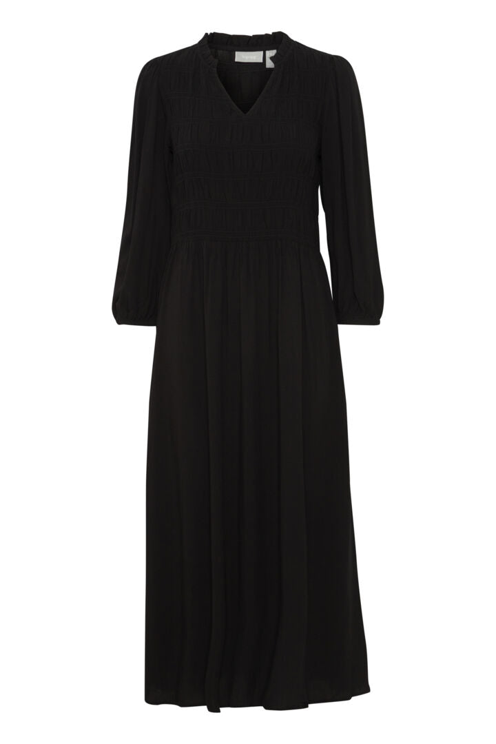 FRANSA 'Lalu 1' Dress (Black/Floral)