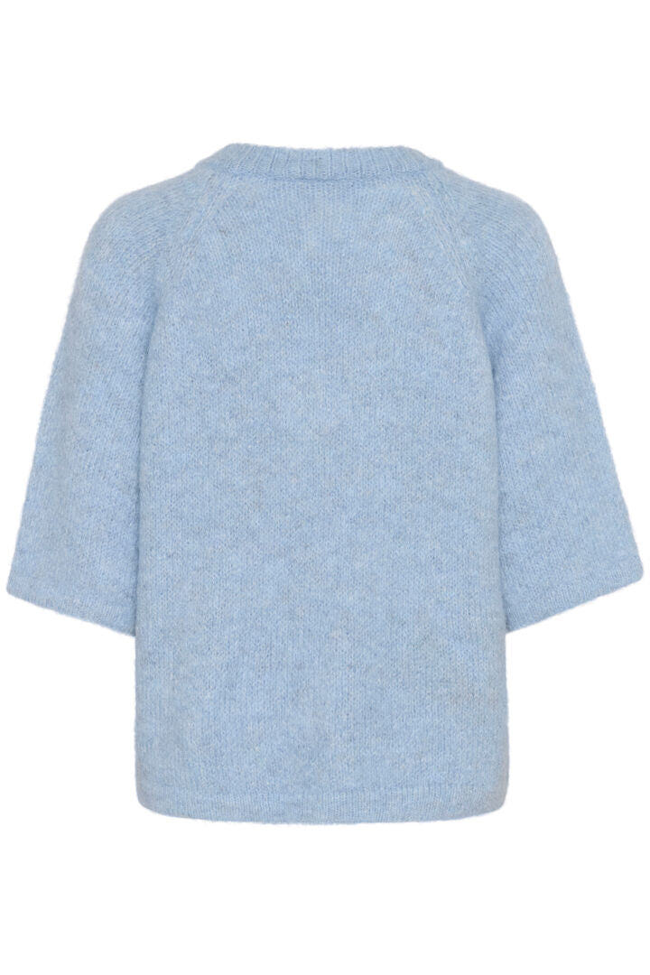 KAFFE "KAEmilie V Neck Pullover" (Lettuce Green/Soft Chambray)