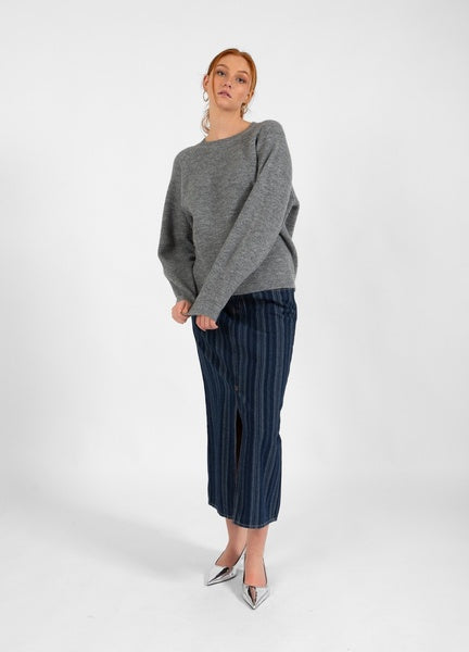 CC HEART 'Emma' Knit Sweater (Dark Grey/Hazel)