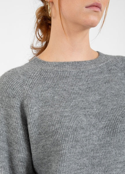 CC HEART 'Emma' Knit Sweater (Dark Grey/Hazel)