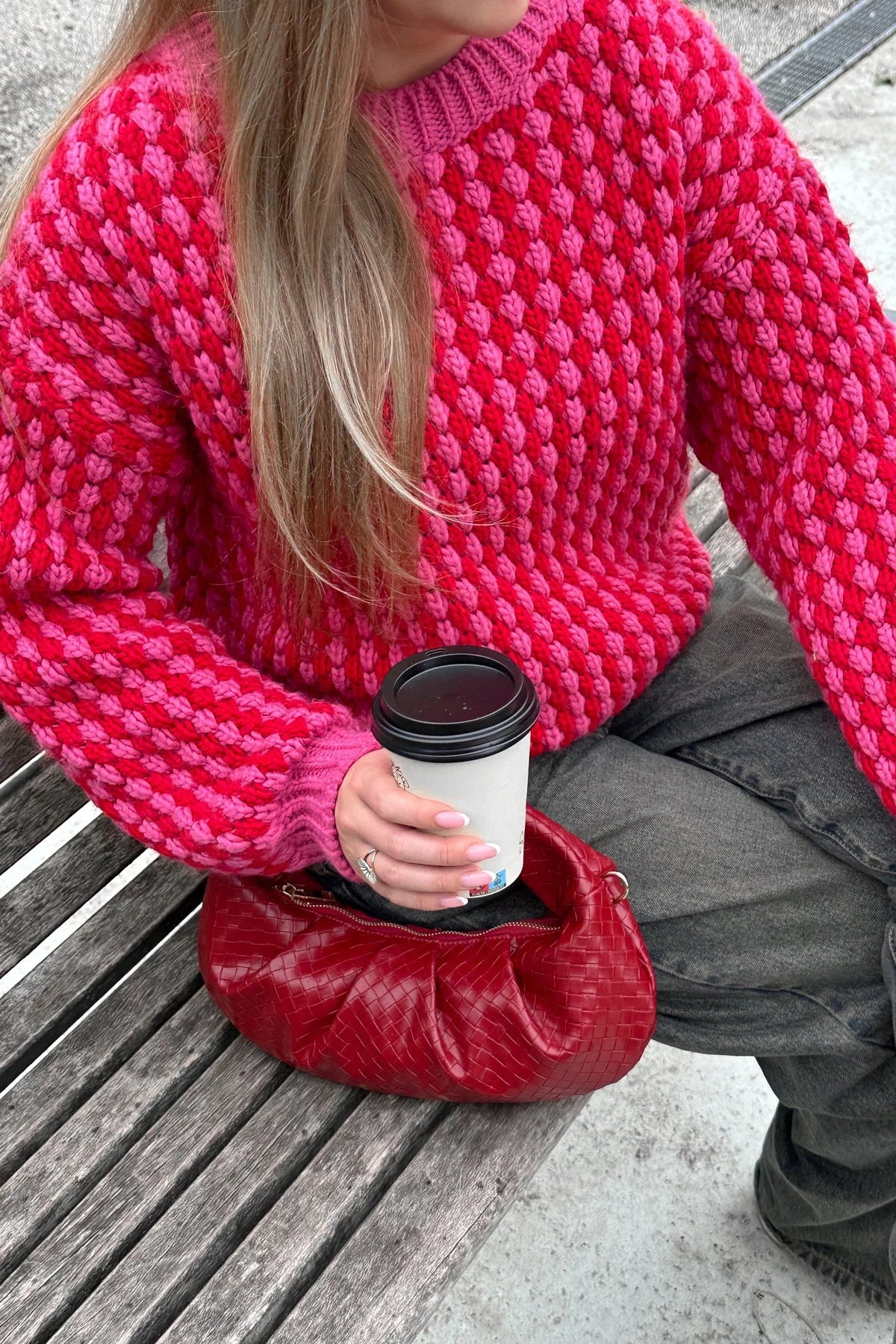 NOELLA "Gio Knit Jumper" (Pink/Red Mix)