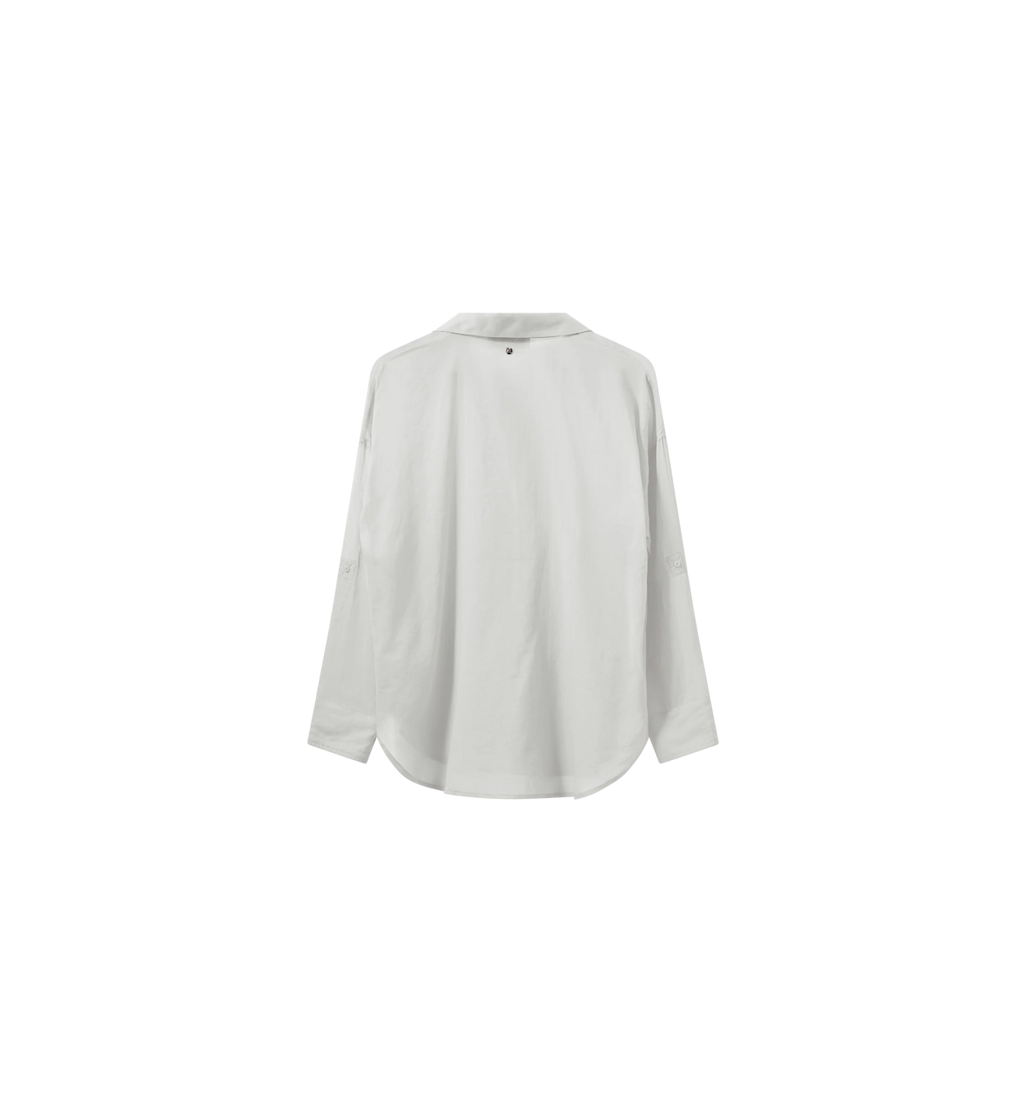 MOS MOSH 'MMJelena' Voile Shirt (White/Camelia Rose)