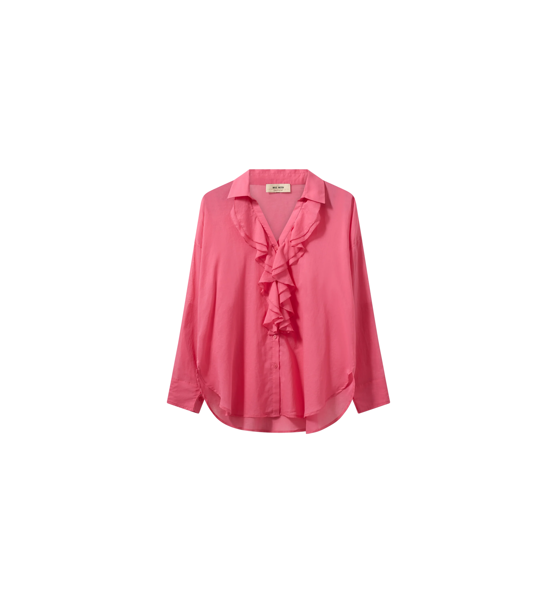 MMJELENA VOILE FRILLED LADIES SUMMER SHIRT IN 100% COTTON BY MOS MOSH