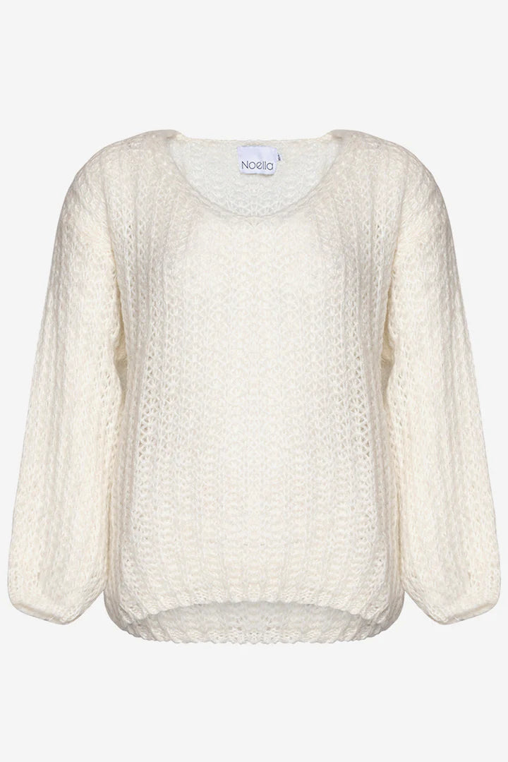 Joseph loose knit round v neck mohair sweater from Noella scandi fashion brand