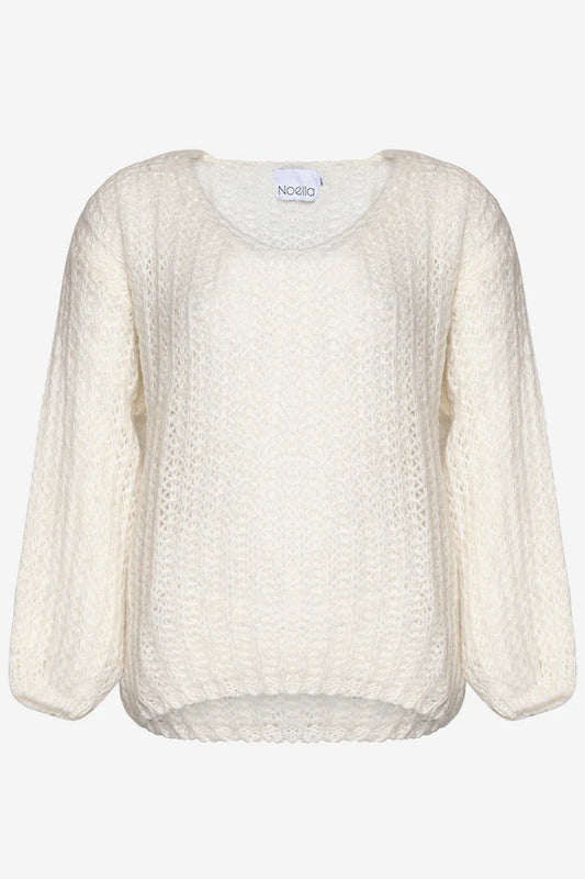 Joseph loose knit round v neck mohair sweater from Noella scandi fashion brand