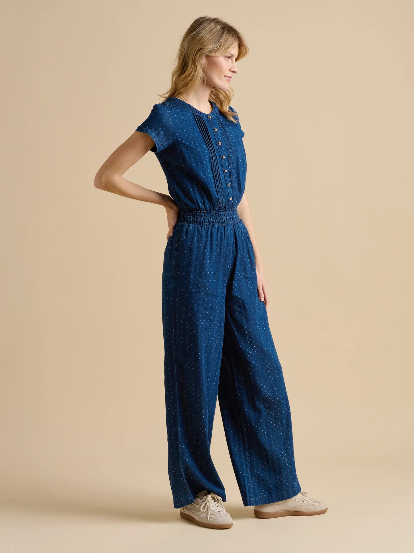 BRAKEBURN "Spot Denim Jumpsuit"