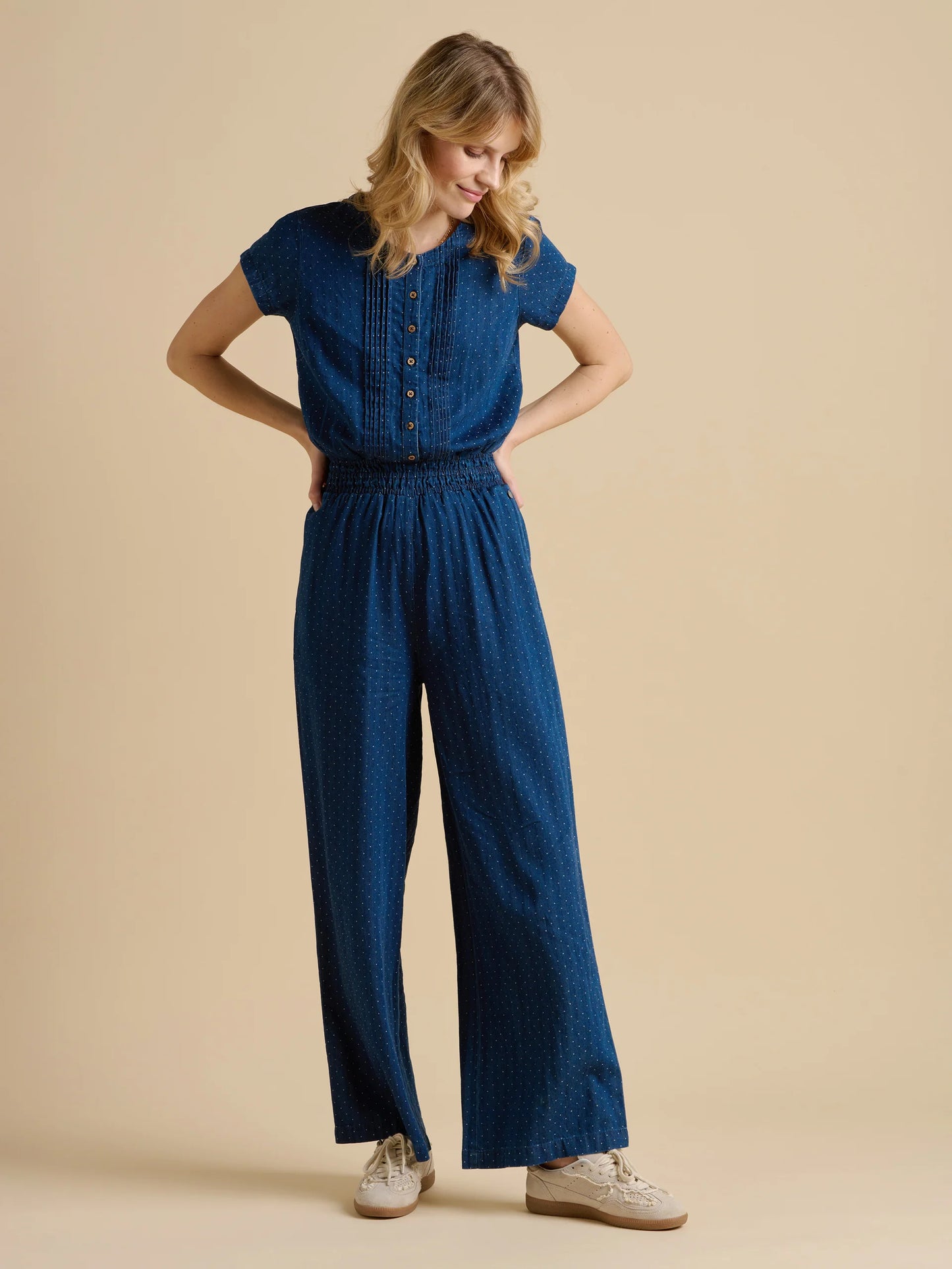 BRAKEBURN "Spot Denim Jumpsuit"