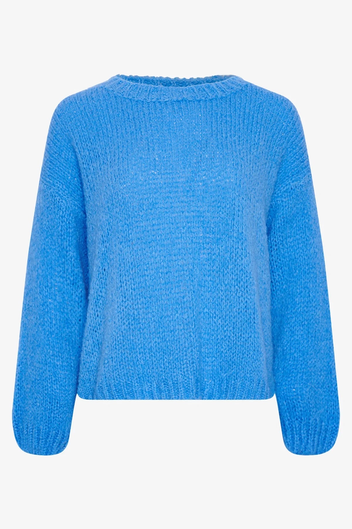 The perfect winter jumper from our great Scandi brand Noella. This simple stylish knit is a fabulous wardrobe staple. With a ribbed round neck , hem and cuff it's simplicity makes it so easy to wear.