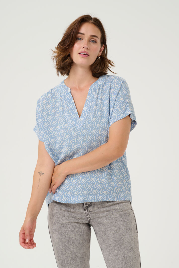 KAFFE "KAAno Blouse" (Blue/Moonstruck)