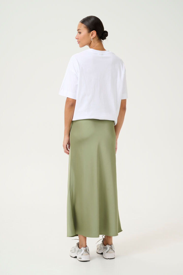 KAFFE "KAHill Skirt" (Oil Green/ Soft Chambray)