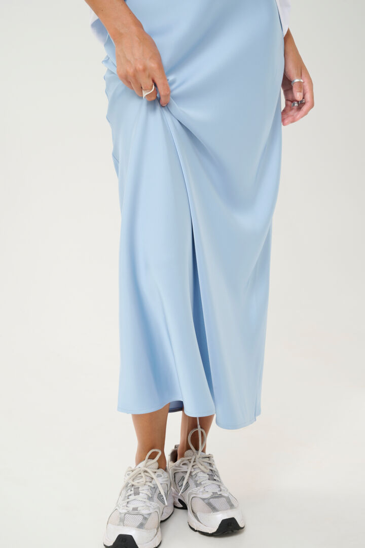 KAFFE "KAHill Skirt" (Oil Green/ Soft Chambray)