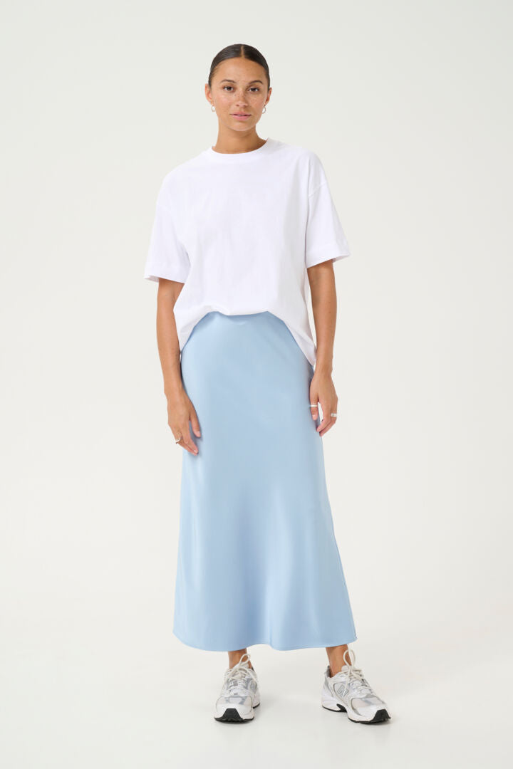 KAFFE "KAHill Skirt" (Oil Green/ Soft Chambray)