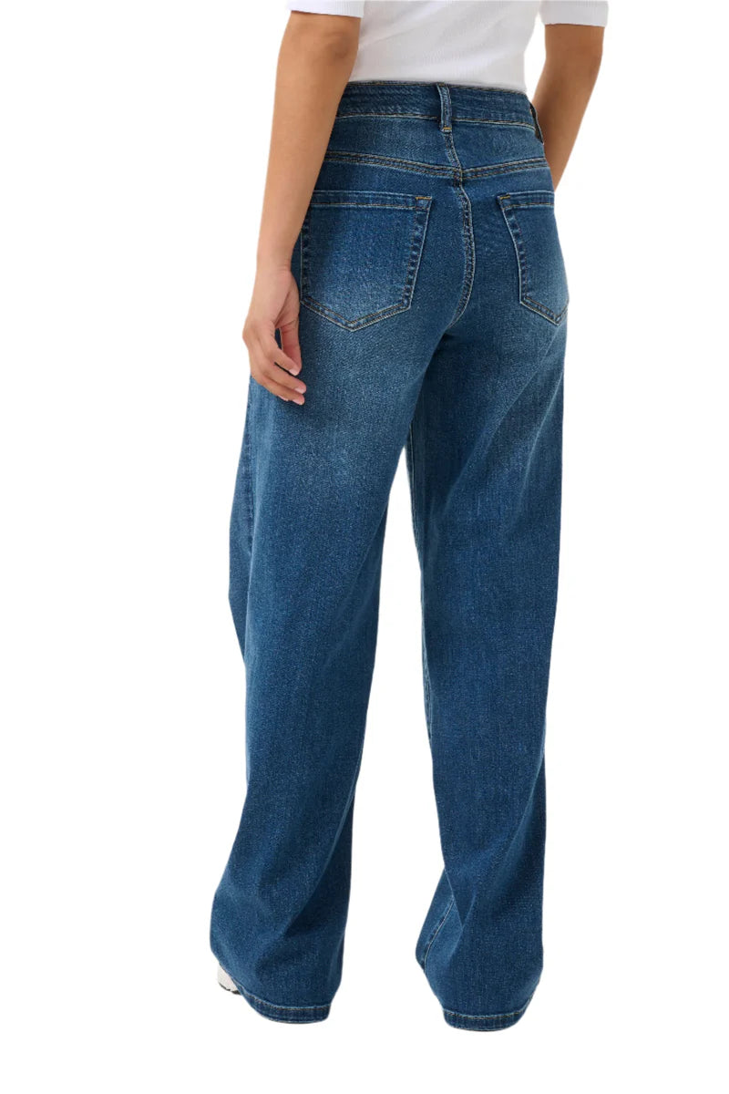 KAFFE "KAKarla HW Wide Jeans" (Blue Washed)