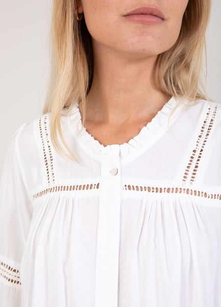 COSTER COPENHAGEN 'Lace' Shirt (White)