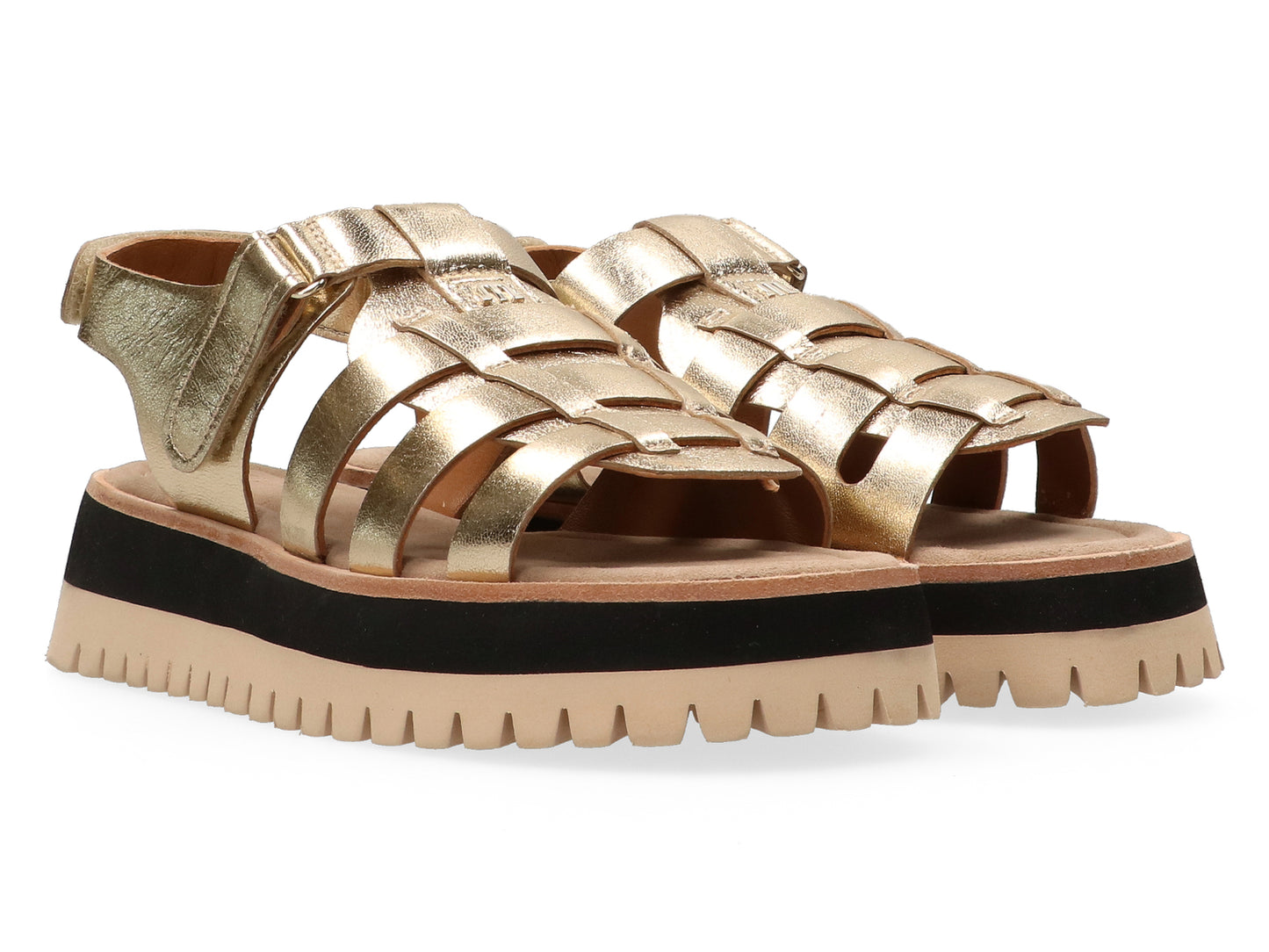 MARUTI "Logan Leather Sandal" ( Gold )