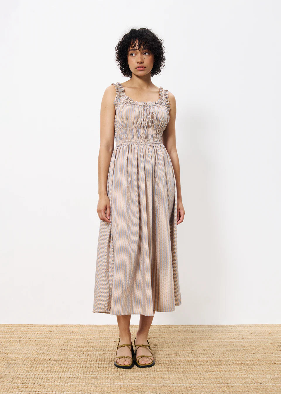 FRNCH "Louisane Dress" (Beige)