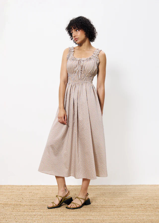 FRNCH "Louisane Dress" (Beige)