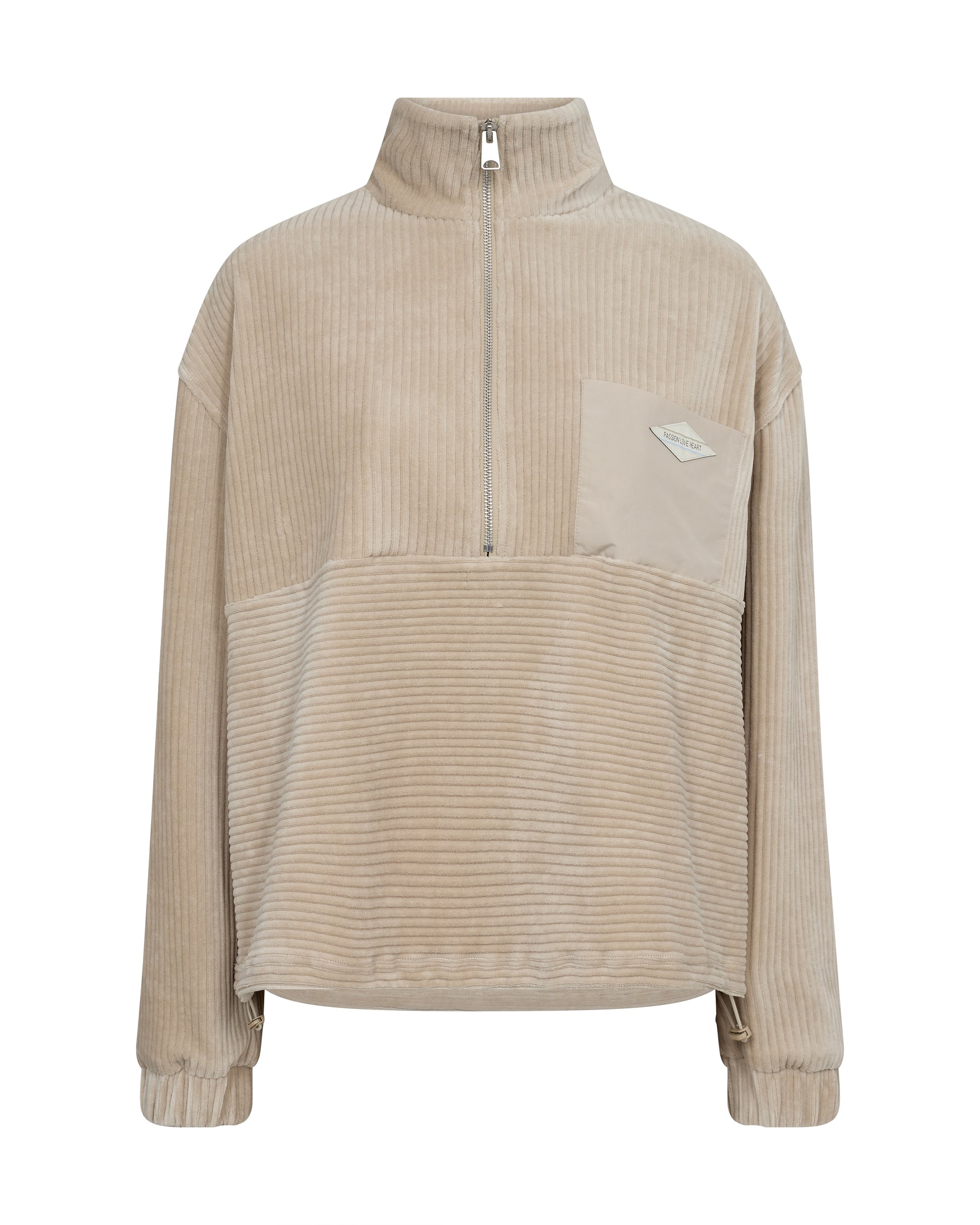 The softest ribbed sweatshirt in a netural colour