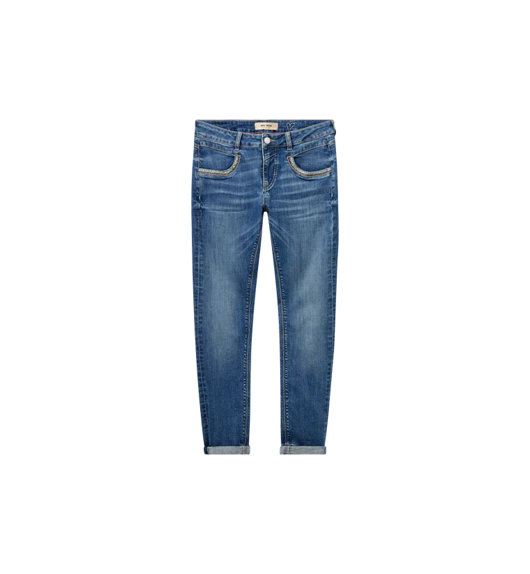 NAOMIMIELKA JEANS (BLUE) BY MOS MOSH, high/mid-rise jean