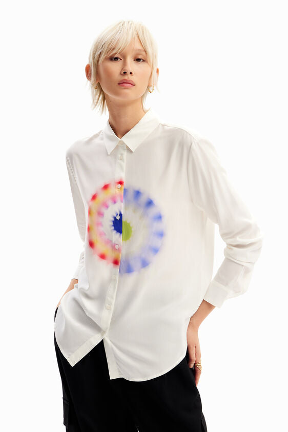 ohm printed shirt blouse by desigual 