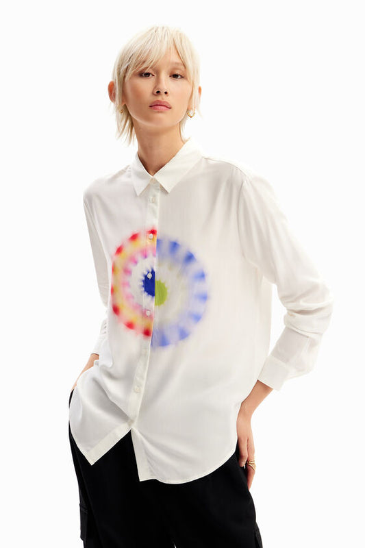 ohm printed shirt blouse by desigual 