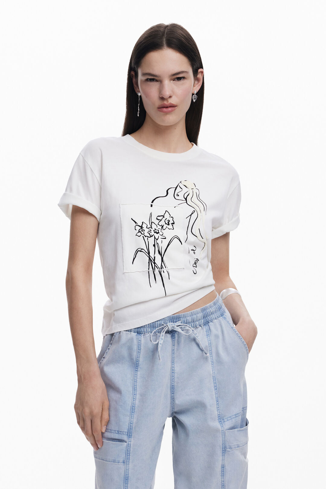 Monochrome T shirt by Desigual