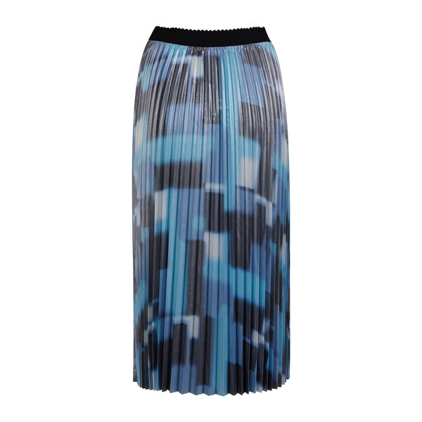 COSTER COPENHAGEN 'Plisse' Skirt (Blue)