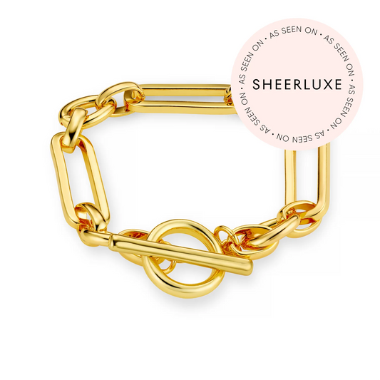 This Rectangular Link T-Bar Bracelet from ORELIA LONDON in Silver or Gold adds a statement to your wristwear looks. Featuring an alternating chain of silver or gold long rectangular and oval links and an on-trend T-bar fastening. Pair this bracelet with other daintier pieces or wear alone for an everyday style.