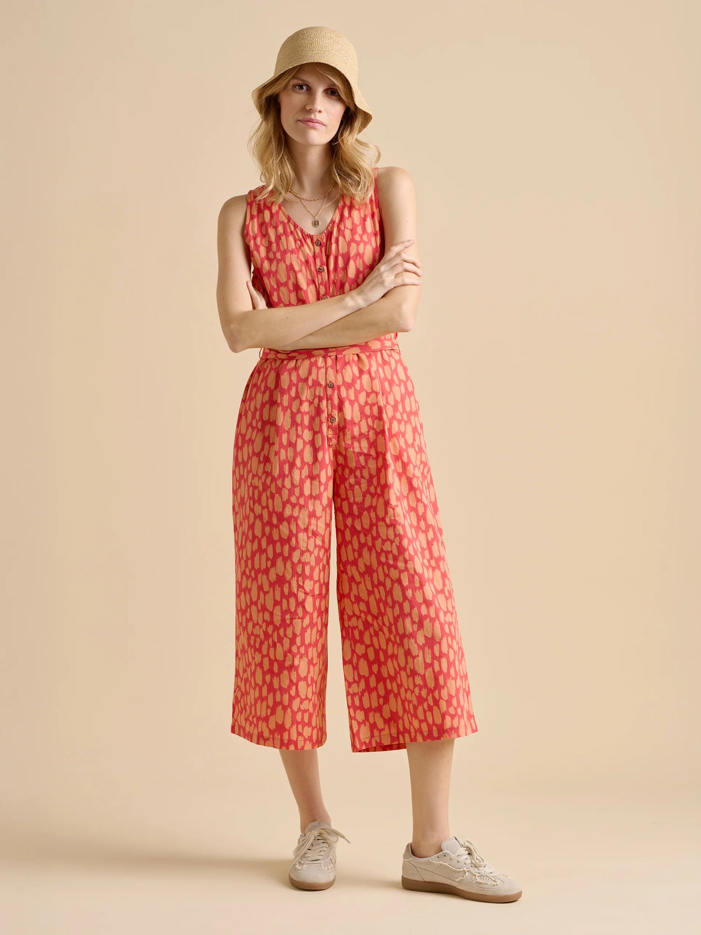 BRAKEBURN "Sundown Jumpsuit" ( Coral)